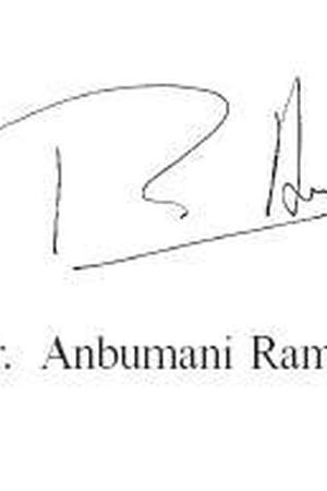 Anbumani Ramadoss